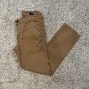 Ag Adriano Goldschmied Tan Chinos Versatile Cotton Blend